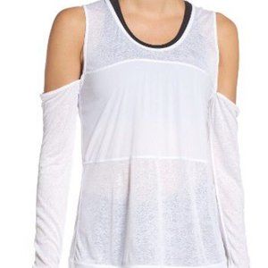 Zella Stillness Cold Shoulder Tee size large